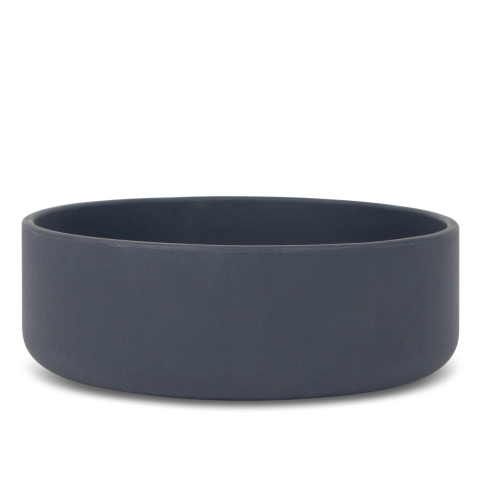 grey dog bowl